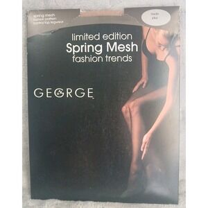 George Control Top Legwear Pantyhose Nude Size Plus Spring Mesh Limited Edition